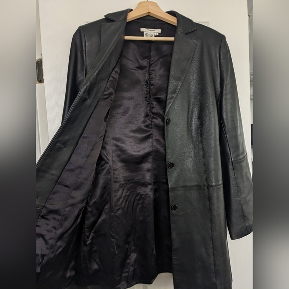 Vertigo black leather blazer jacket - Picture 8 of 8